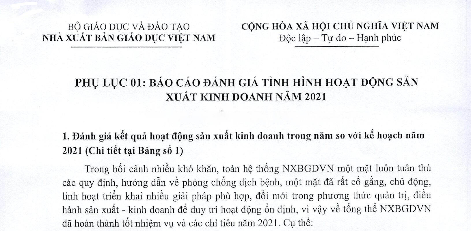 B O C O Nh Gi T Nh H Nh Ho T Ng S N Xu T Kinh Doanh N M